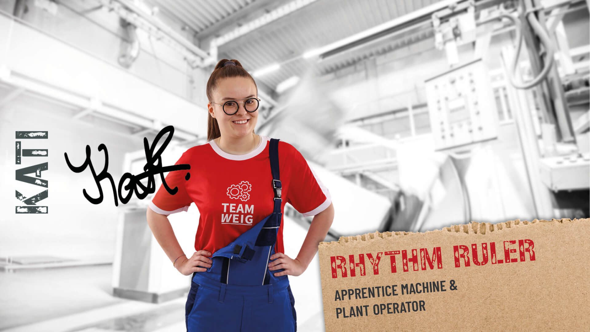 Taktgeberin Azubi Maschinen-&-Anlagenführerin